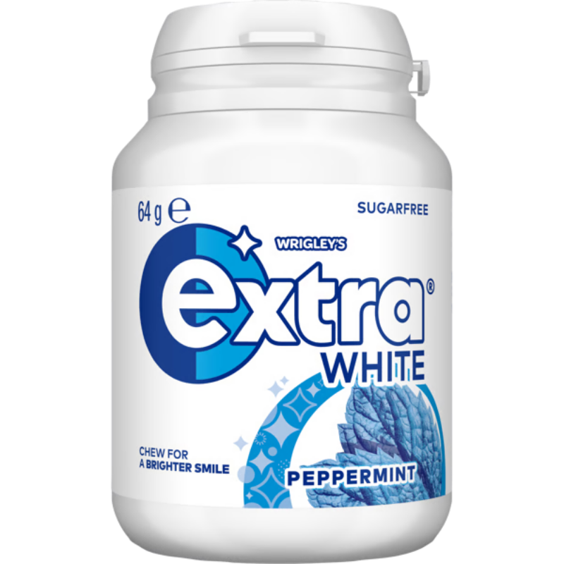 Extra Bottle White Peppermint 64g (6 per Outer)