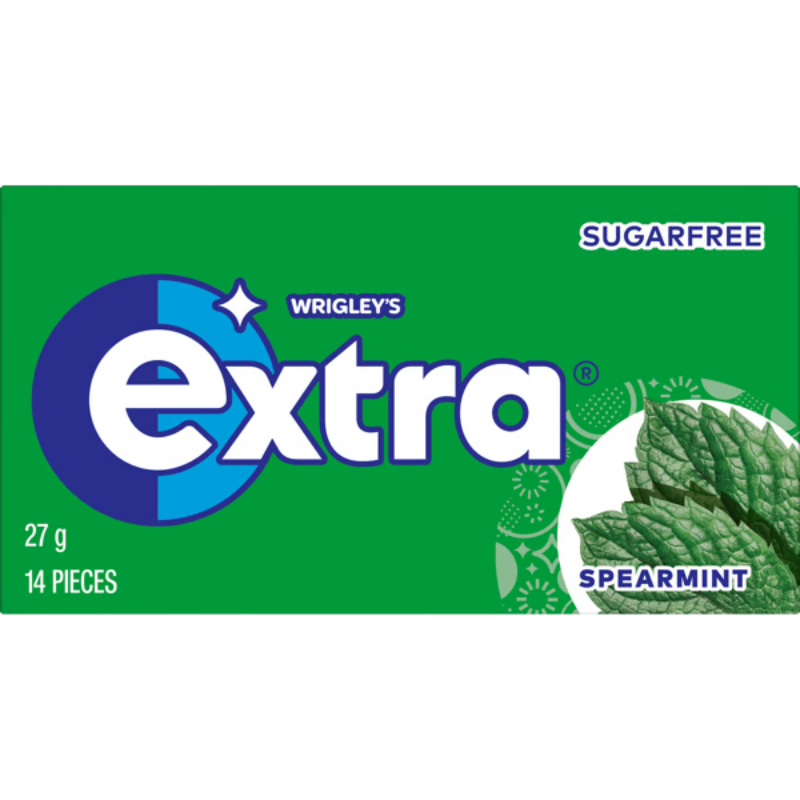 Extra Envelope Spearmint 27g (24 Per Outer)