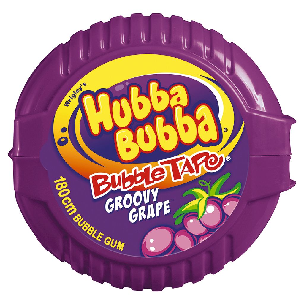 Hubba Bubba Tape Grape 56g (12 Per Outer)