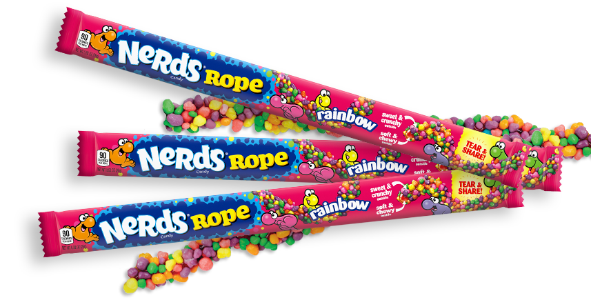 Nerds Rope Rainbow 26g (24 Per Outer)
