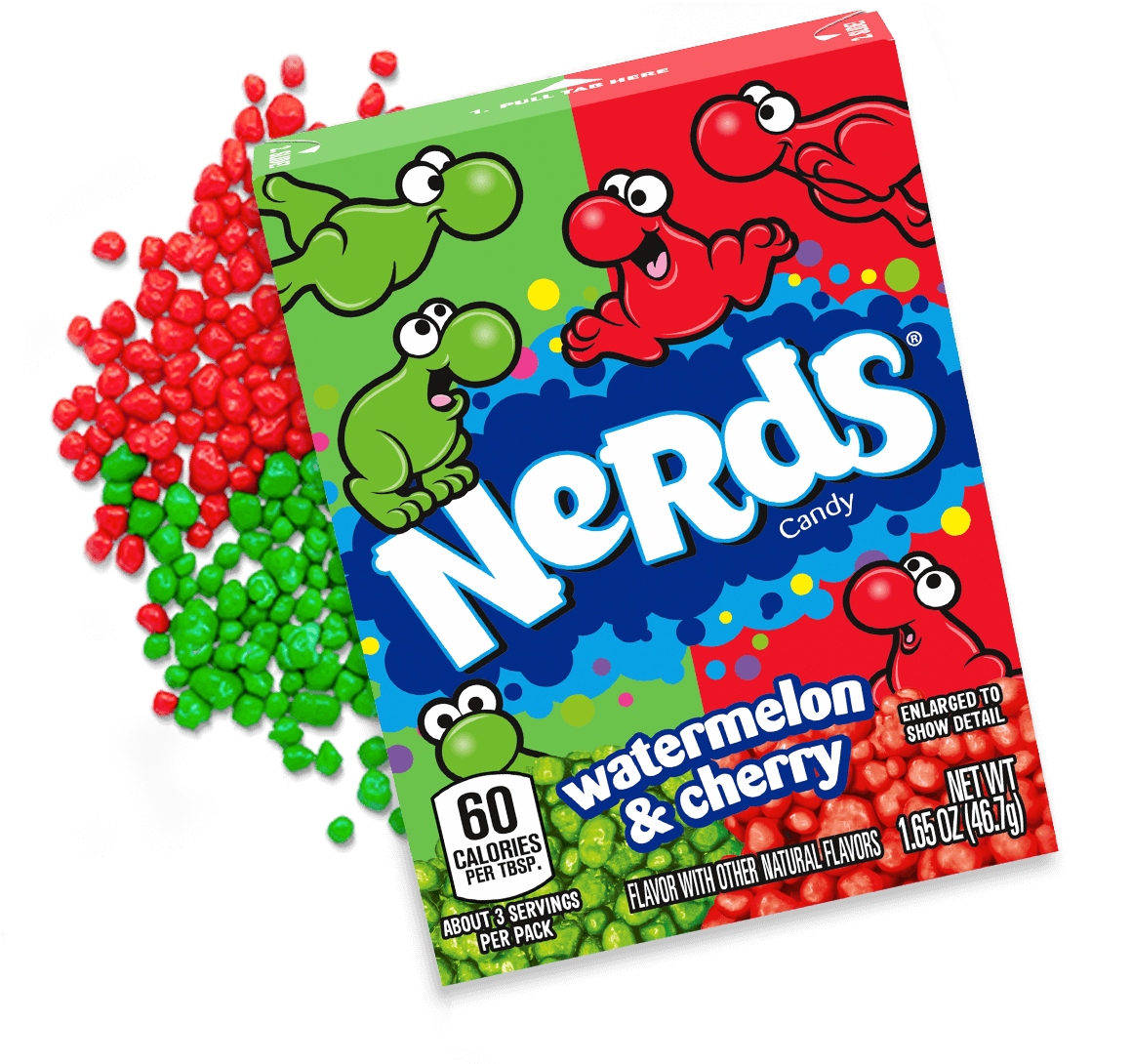 Nerds Watermelon & Cherry 47g (36 Per Outer)