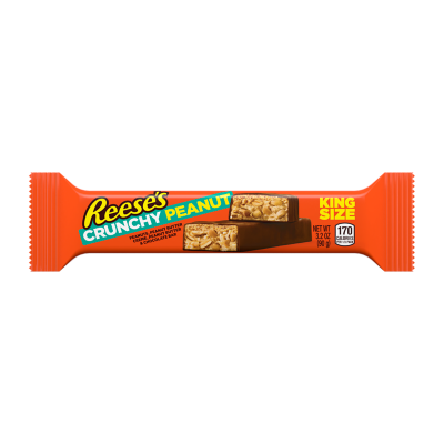 REESE’S Crunchy Peanut King Size Candy Bar 90g (24 Per Outer)