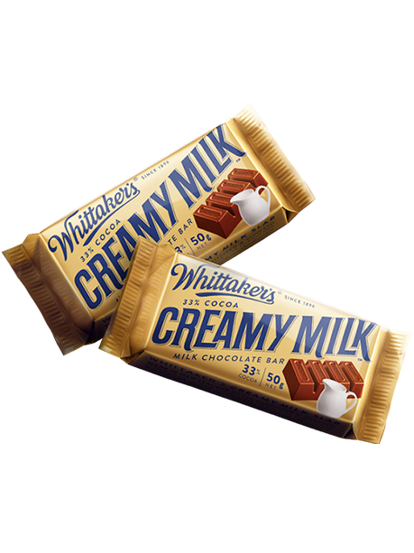 Whittaker’s Chocolate Creamy Milk Slab 50g (50 Per Outer)