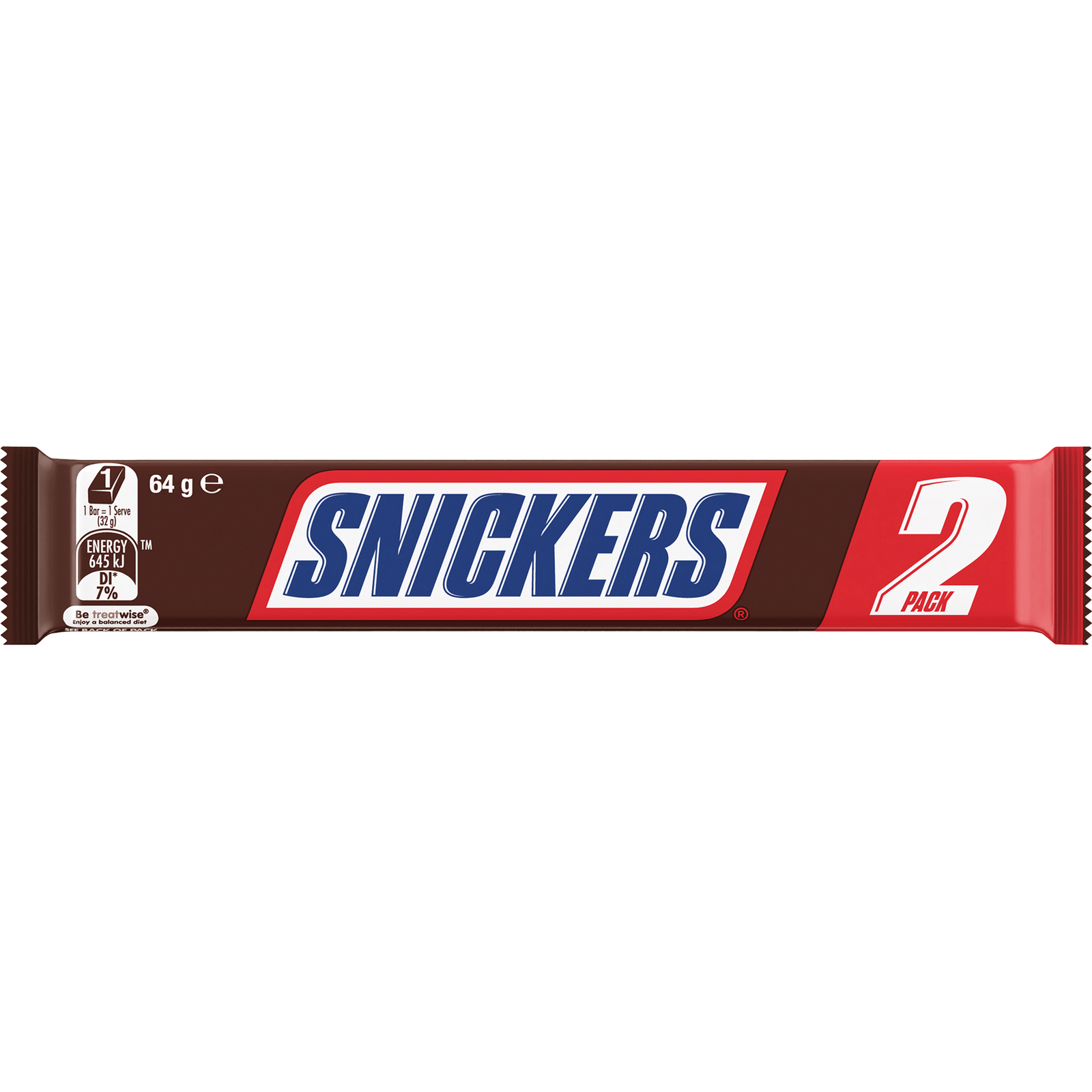 Snickers Twin Pack 64G (25 Per Outer)