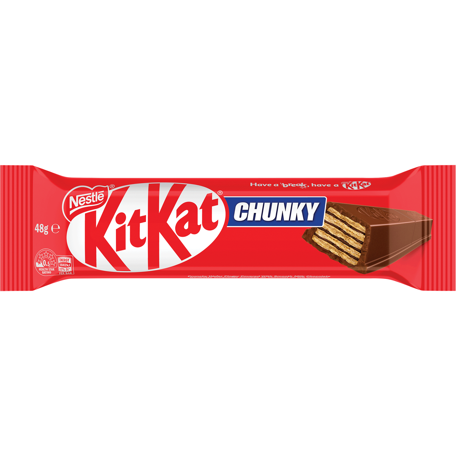 Nestle Kit Kat Chunky Milk Chocolate Bar 50g (36 Per Outer)