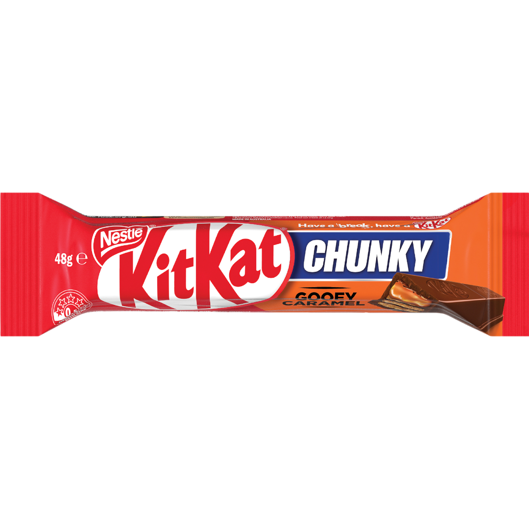 Nestlé Kit Kat Chocolate Bar Chunky Gooey Caramel 55g (36 Per Outer)