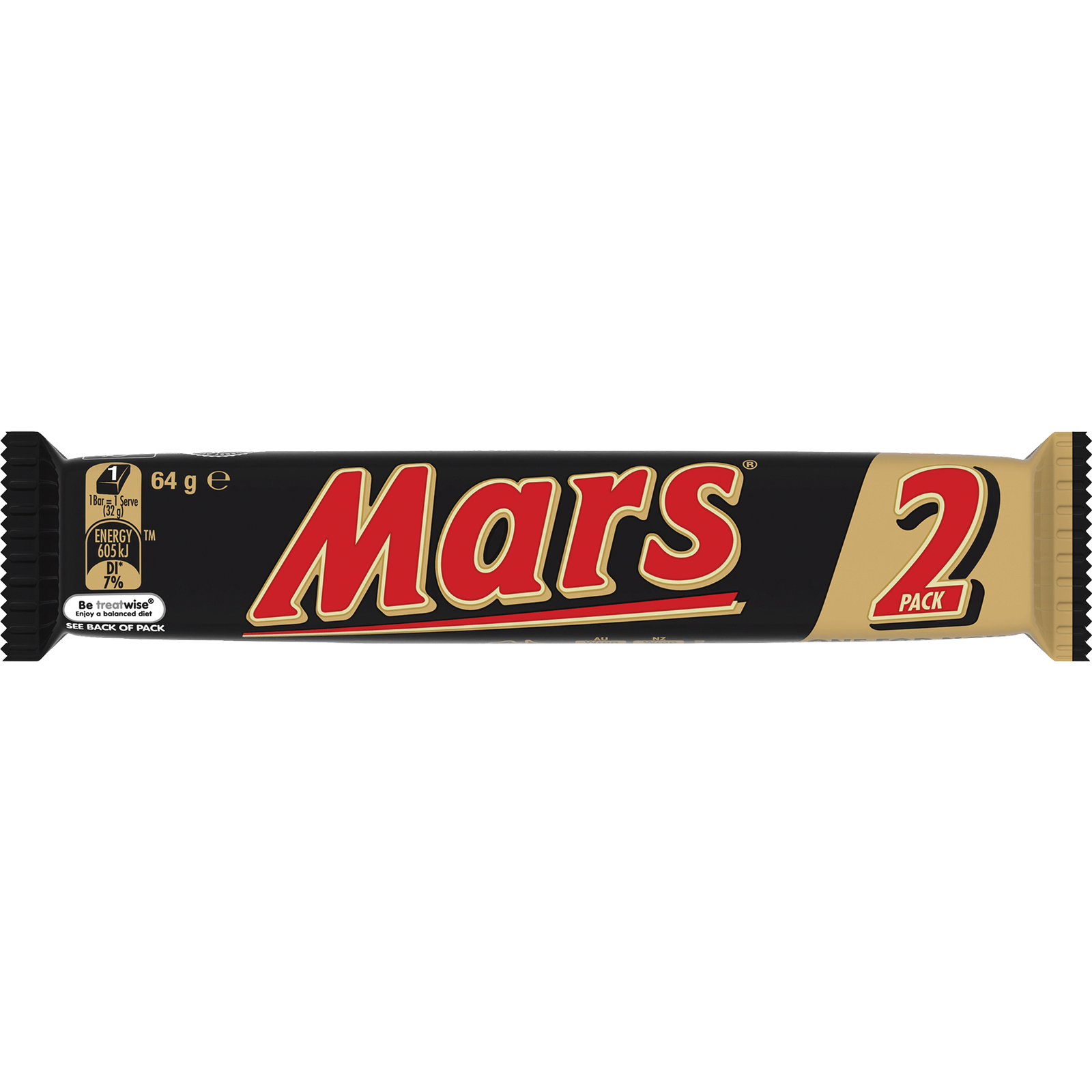 Mars Bar 2 Pack 64g (25 Per Outer)
