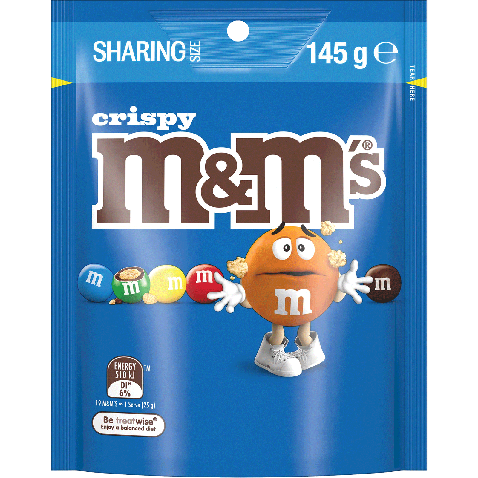 M&M Crispy Chocolate 145g (1 Per Outer)