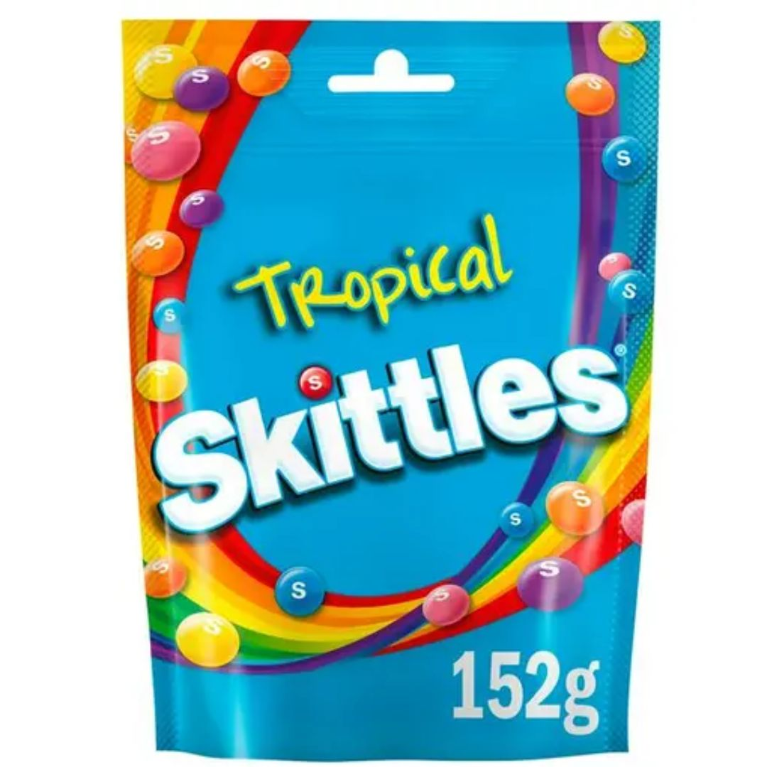 Skittles Tropical Peg Bag 152g (1 Per Outer)