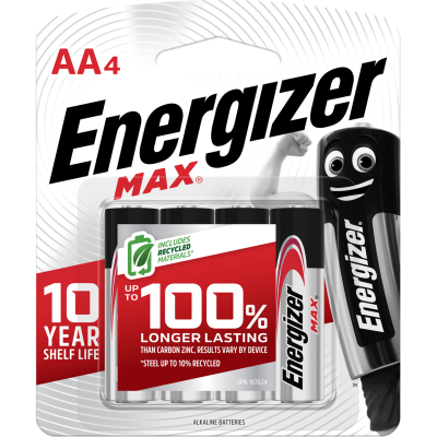 Energizer Max AA 4pc (12 Per Outer)