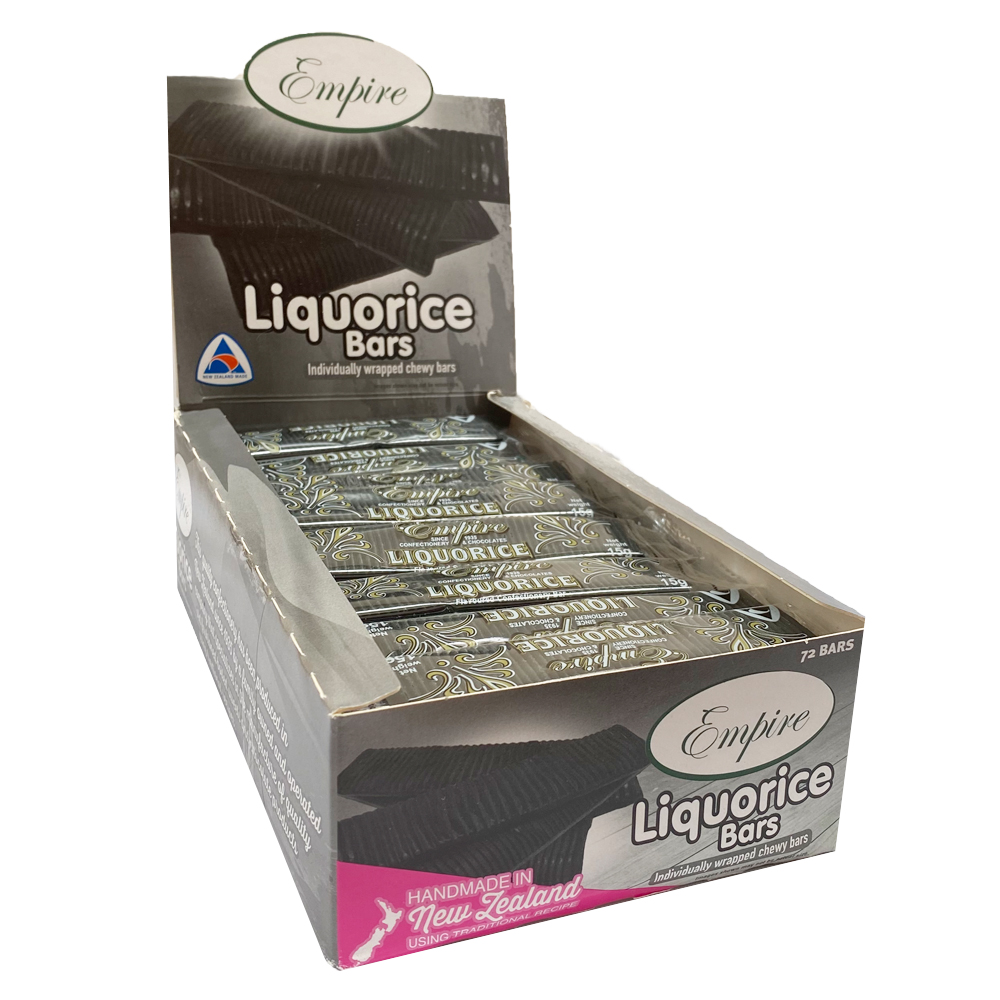 Empire Liquorice Bars 15g (72 Per Unit)
