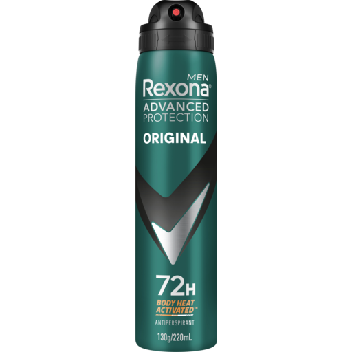 Rexona Men Antiperspirant Aerosol Advanced Original 220mL (6 Per Outer)