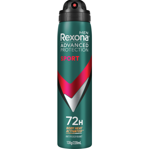 Rexona Men Antiperspirant Aerosol Advanced Sport 220mL (6 Per Outer)