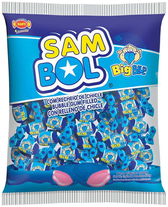 Sam Bol Blue Raspberry Candy 500g (30 Per Outer)