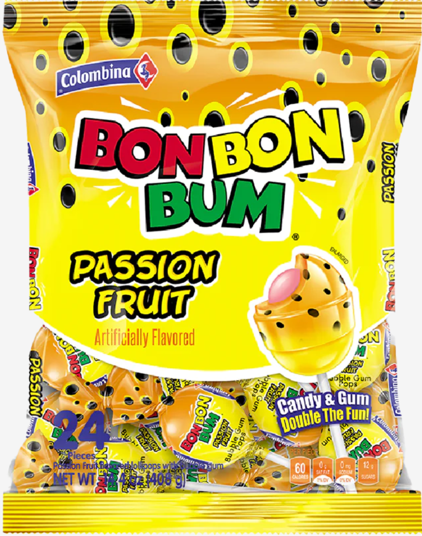 Bon Bon Bum Passion Fruit (15 Per Outer)