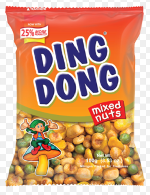 Ding Dong Mix Nuts Brown 100g (60 Per Outer)
