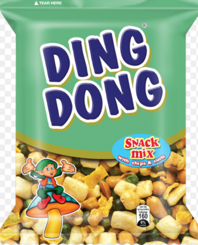 Ding Dong Snack Mix Green 100g (60 Per Outer)
