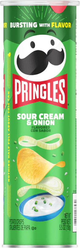 Pringles Sour Cream & Onion 134g (12 Per Outer)