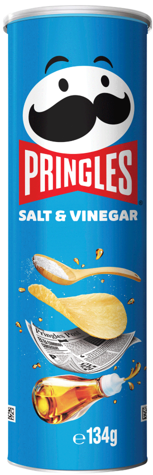 Pringles Salt & Vinegar 134g (12 Per Outer)