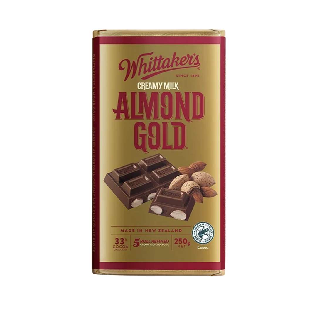 Whittakers Block Almond Gold 250g (12 Per Outer)