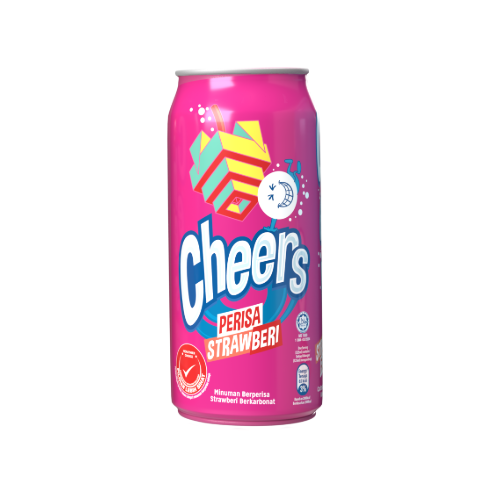 Cheers Strawberry Soda 325ml (24 Per Outer)