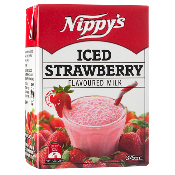 Nippy’s Iced Strawberry Flavoured Milk 375ml (24 Per Outer)