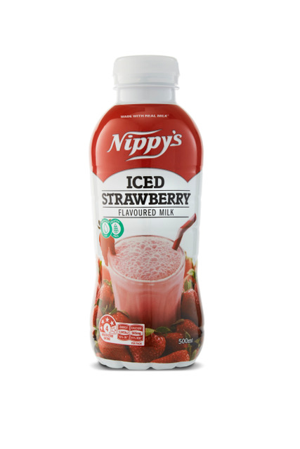 Nippy’s Iced Strawberry Flavoured Milk Bottle 500ml (12 Per Outer)