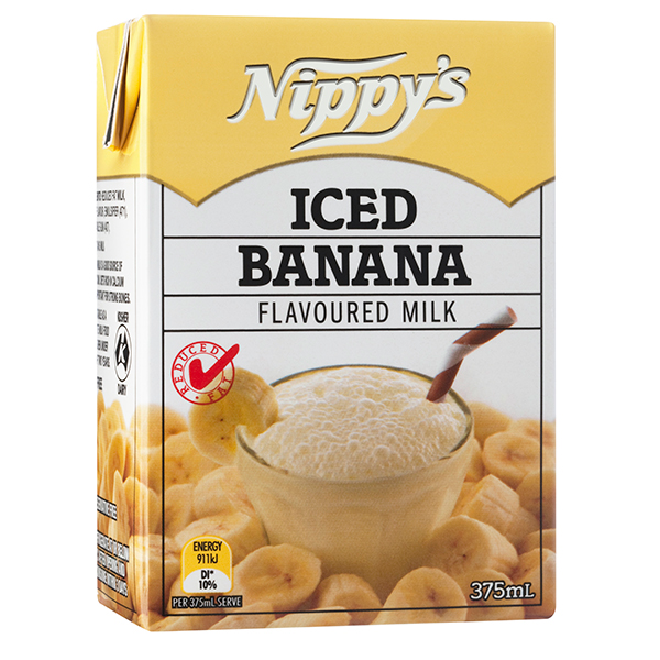 Nippy’s Iced Banana Flavoured Milk 375ml (24 Per Outer)