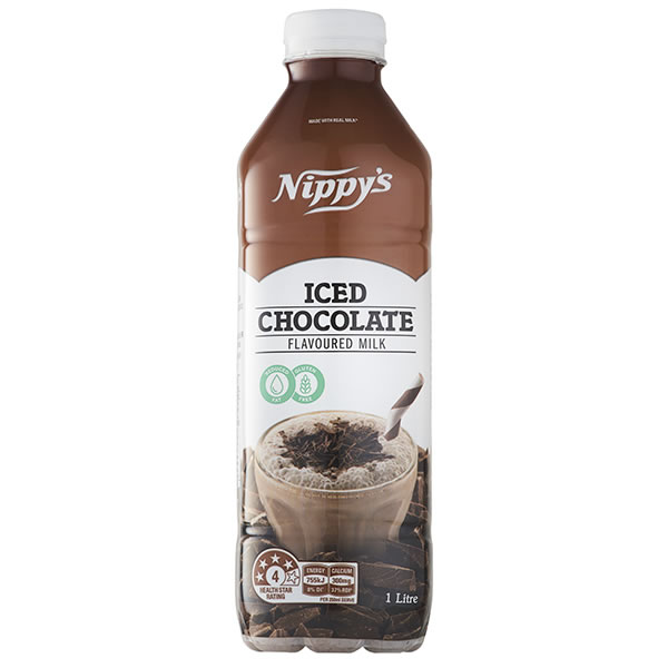 Nippy’s Iced Chocolate Flavoured Milk 1L (6 Per Outer)