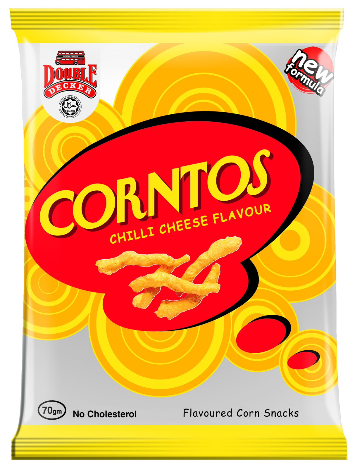 Double Decker Chilli Cheese Flavour Corntos 70g (60 Per Outer)