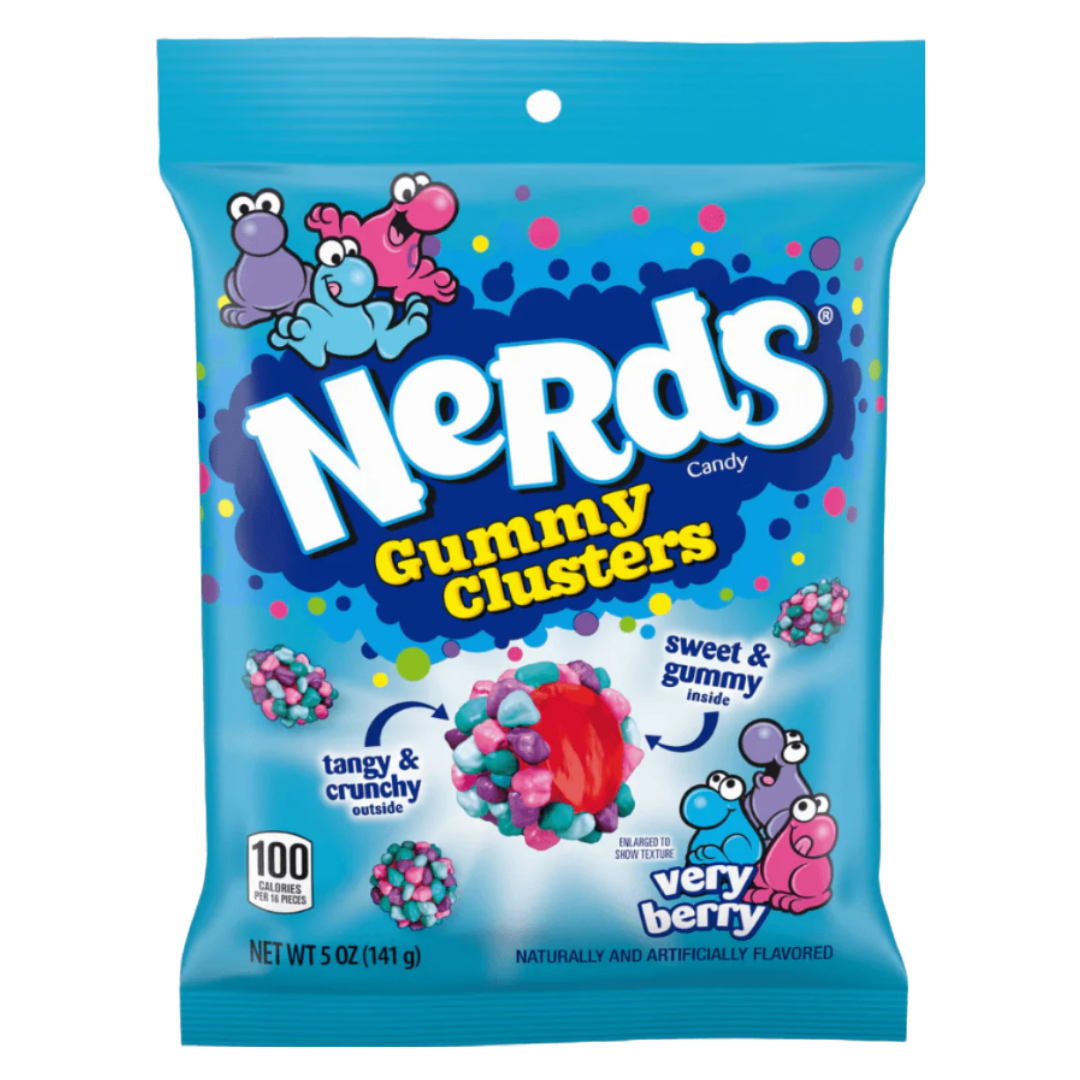 Nerds Gummy Clusters Value Peg 141g (12 Per Outer)