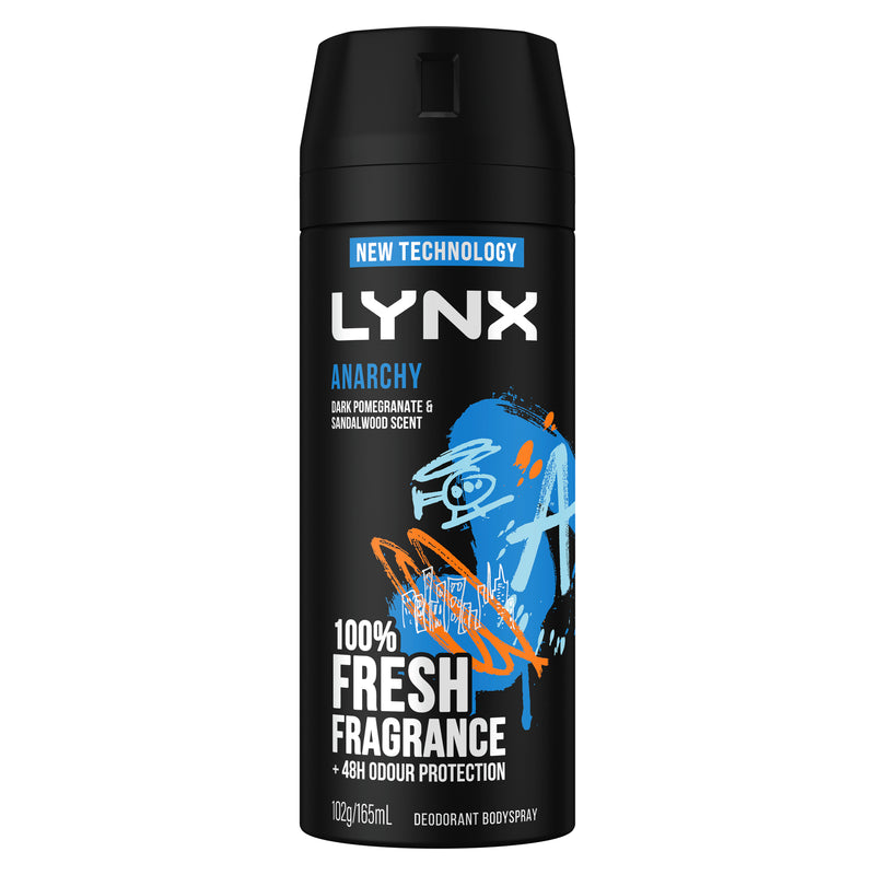 Lynx Spray Anarchy 100g (6 Per Outer)