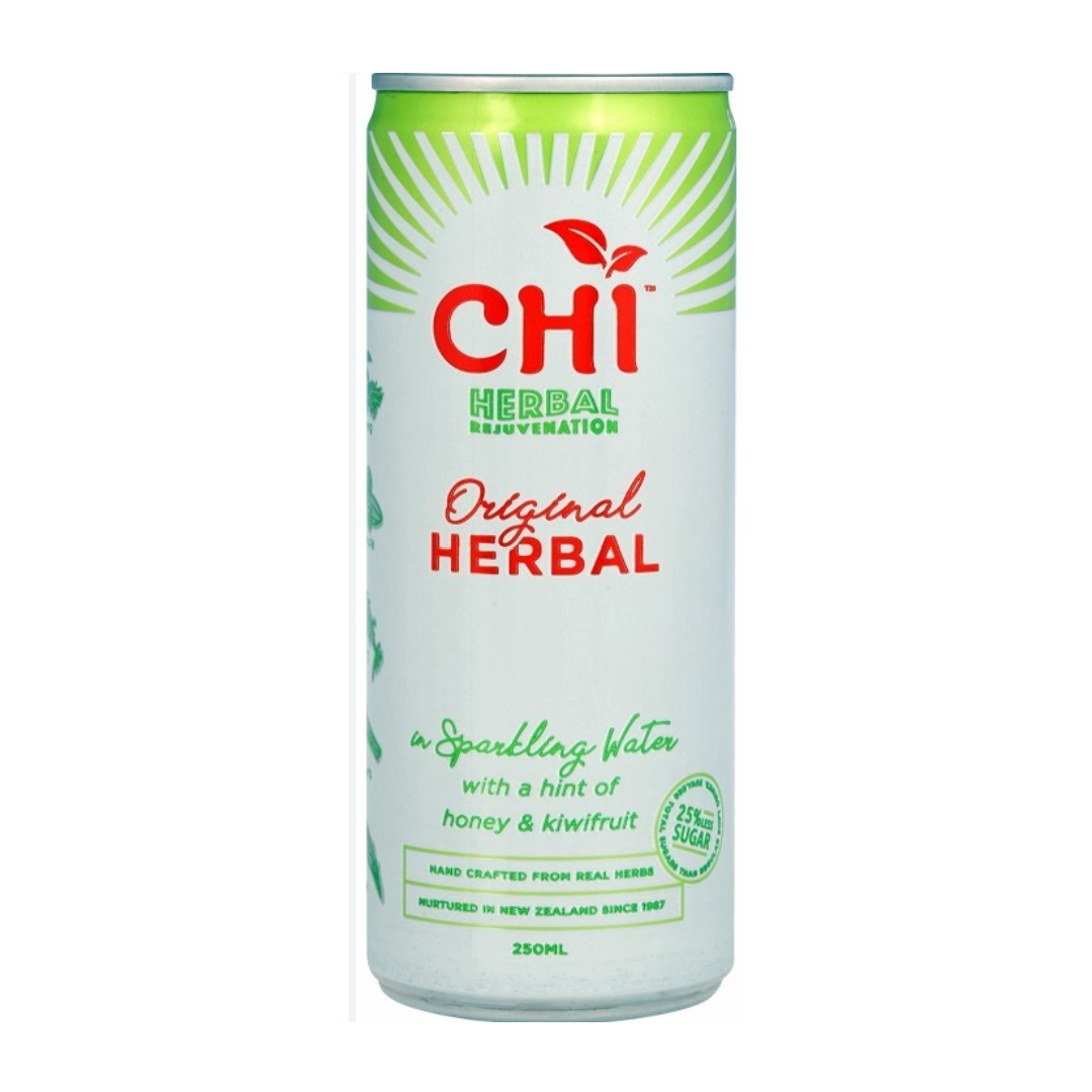Chi Original Herbal in Sparking Water With A Hint Of Honey & Kiwifruit 250ml (12 Per Outer)