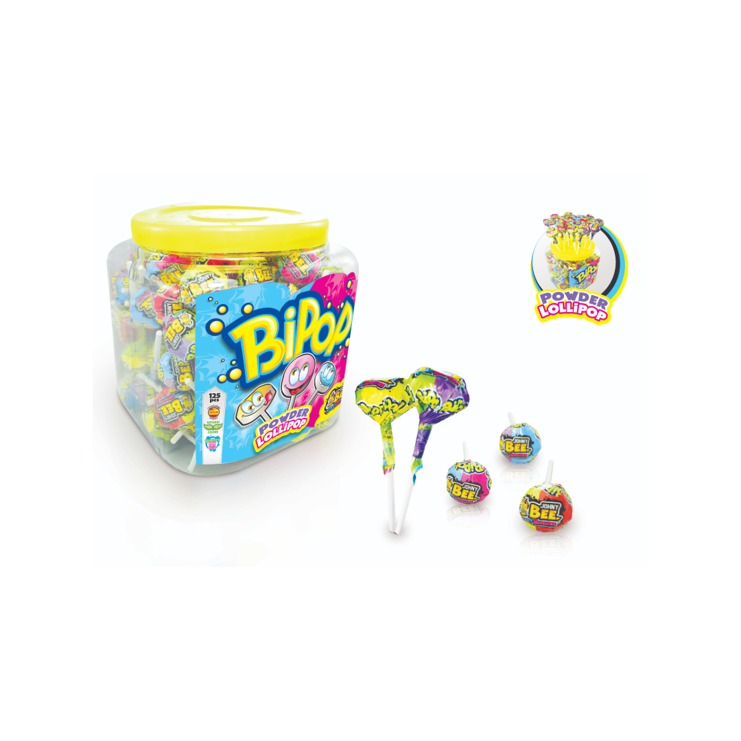 Johny Bee Bipop Wrapped 125pcs (1 Per Outer)