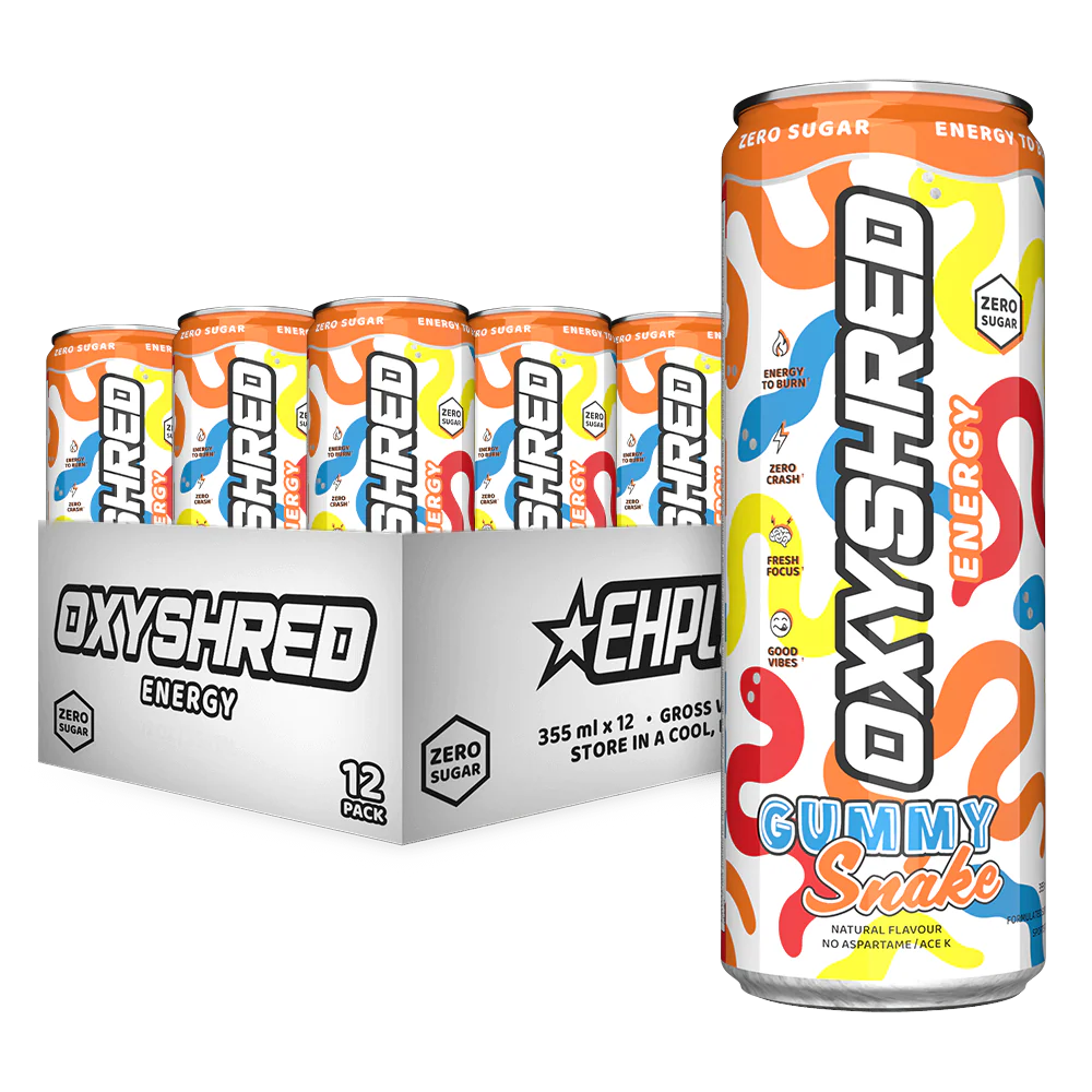 EHP LABS OXYSHRED ULTRA ENERGY GUMMY SNAKE (12 Per Outer)