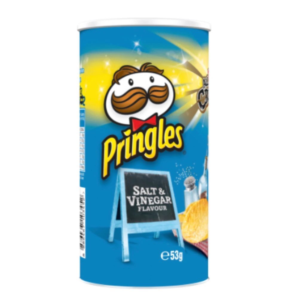 PRINGLES SALT N VINEGAR 53g 12pk