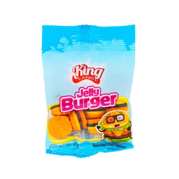 KING CANDY JELLY BURGER 50g 24units