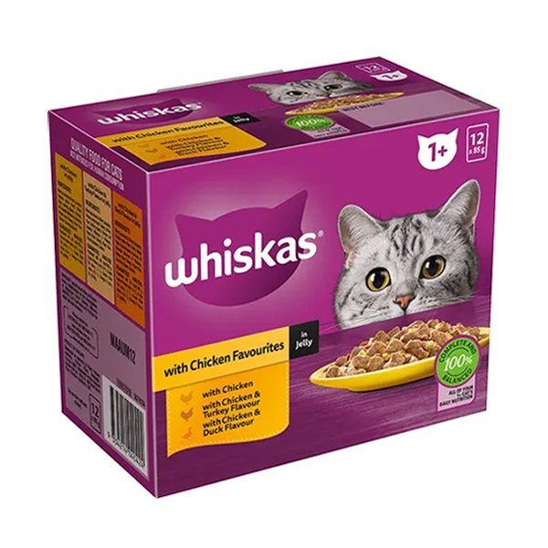 WHISKAS CHICKEN IN GRAVY 85g 4pk