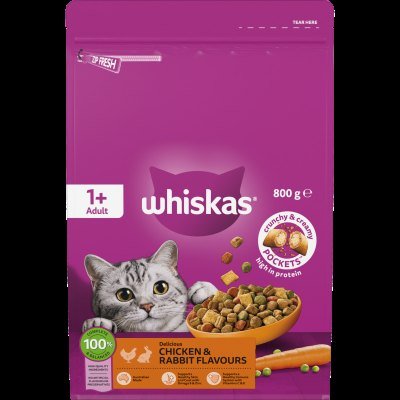 WHISKAS CHICKEN & RABBIT 800g