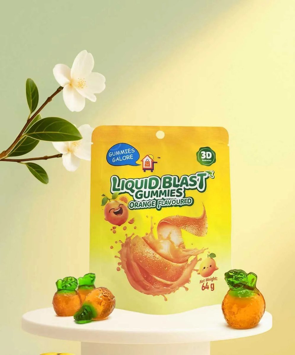 LIQUID BLAST ORANGE GUMMY 64g 1 unit