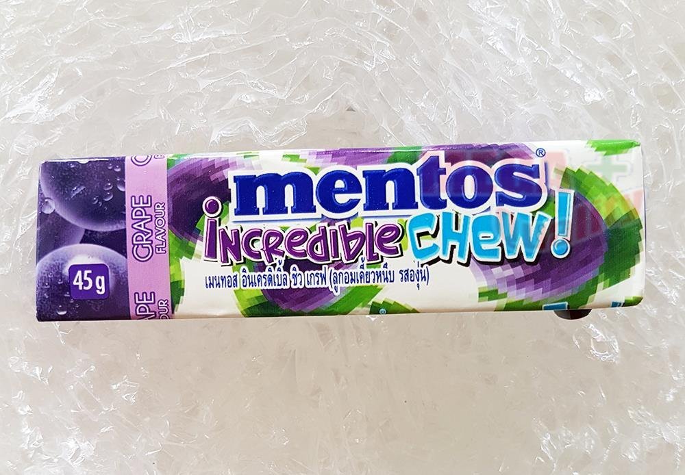 MENTOS INCREDIBLE GRAPE CHEW 45g 20units