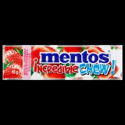 MENTOS INCREDIBLE STRAWBERRY CHEW 45g 20units