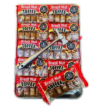 WALKERS BRAZILNUT TOFFEE TRAY 100g 10units