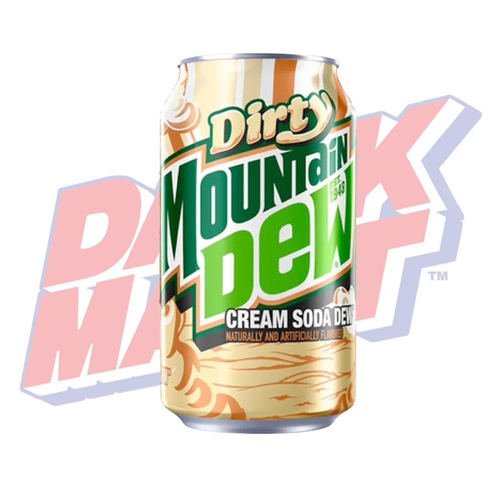 MOUNTAIN DEW DIRTY CREAM SODA 355ml 12units