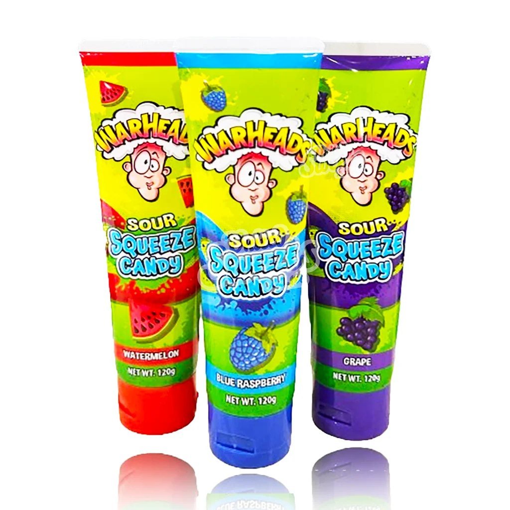 WARHEADS SOUR SQUEEZE CANDY 120ml 12units