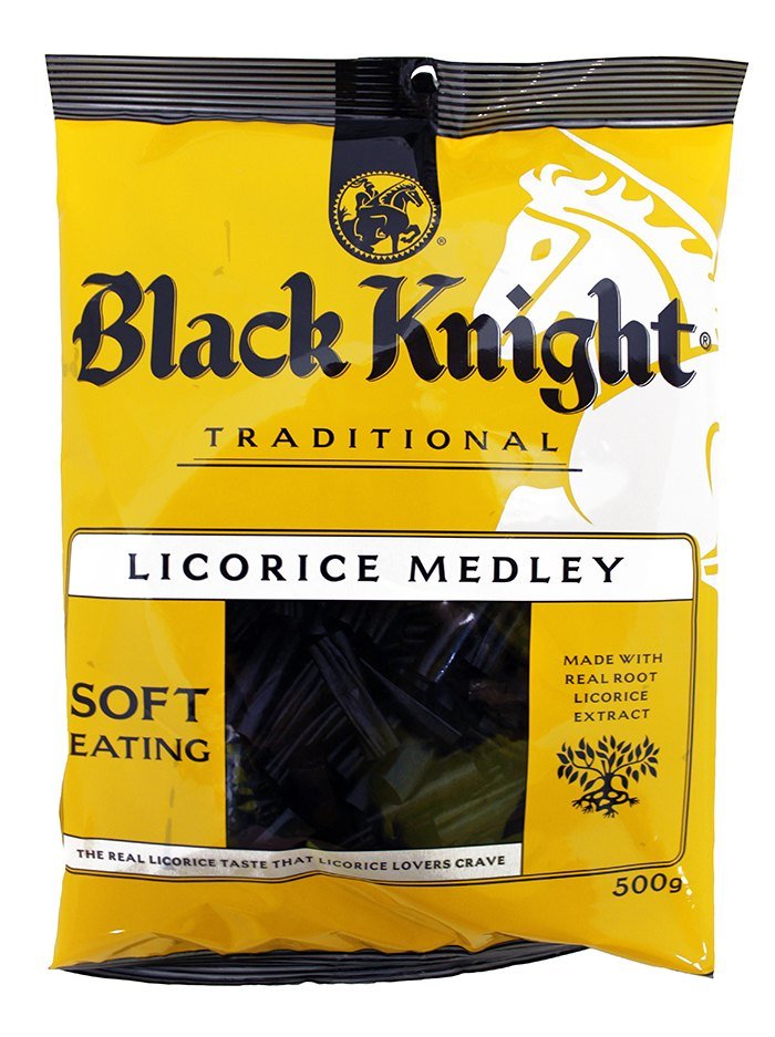 BLACK KNIGHT LICORICE MEDLEY 500g