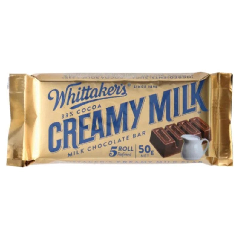 WHITTAKERS CREAMY MILK SLAB 50 units