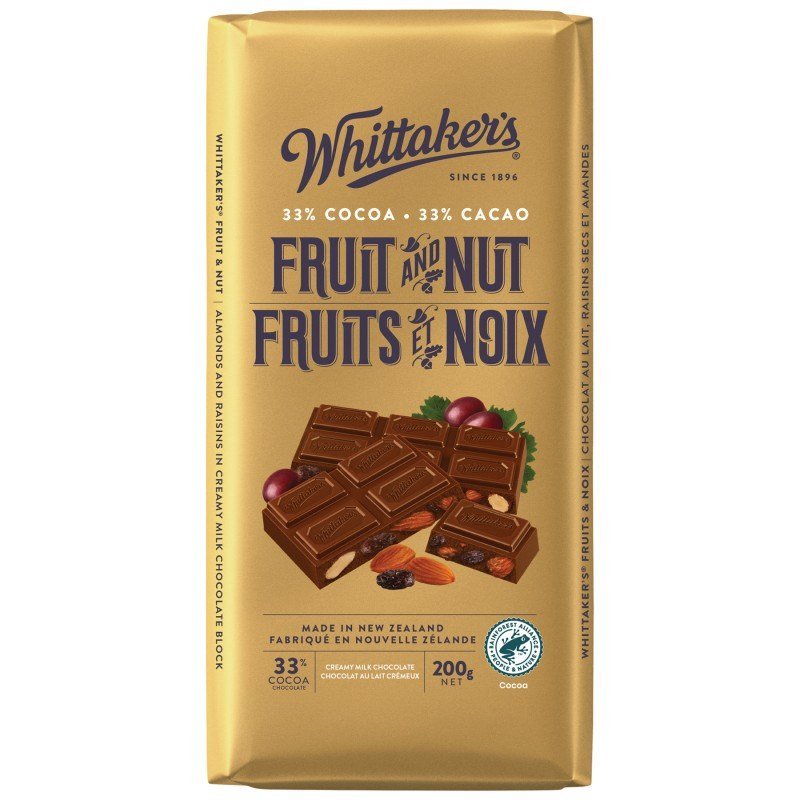 WHITTAKERS FRUIT & NUT 36units