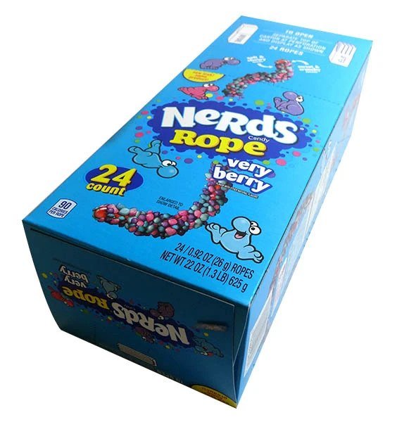WONKA NERDS ROPE VERY BERRY 24units