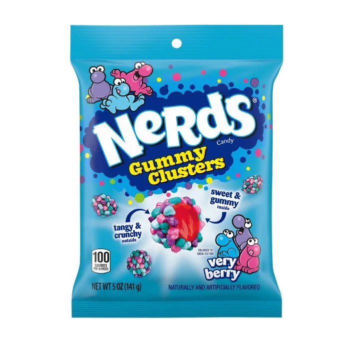 NERDS 141g GUMMY CLUSTER VERY BERRY BAG 9units